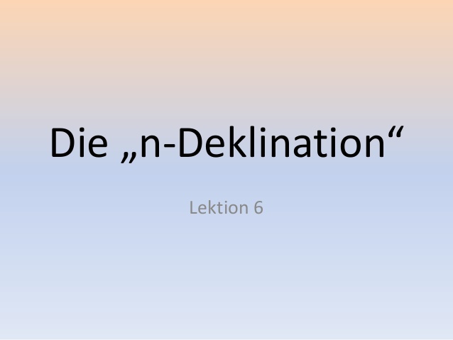 n denklination