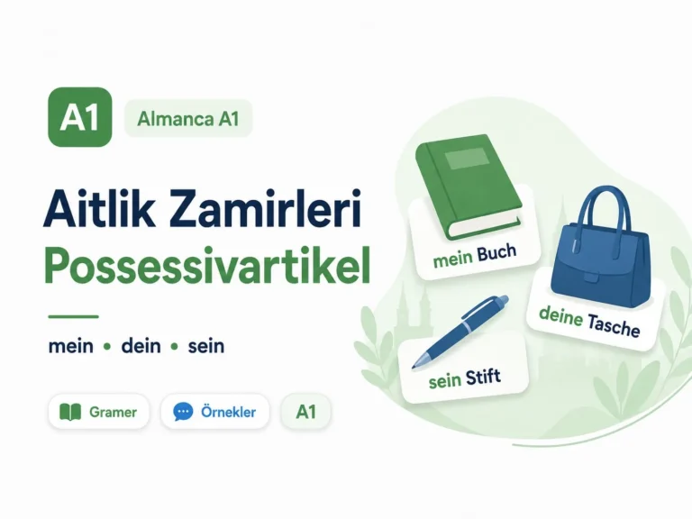 Almanca aitlik zamirleri / Possessivartikel: mein, dein, sein (A1)