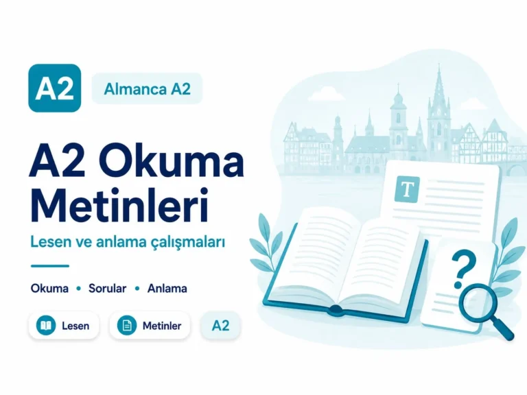A2 Almanca okuma metinleri — Lesen ve anlama çalışmaları (A2)