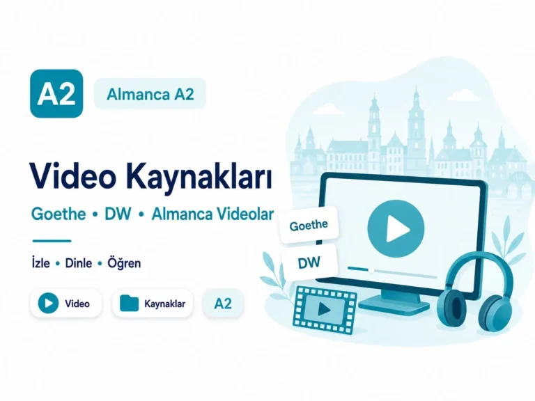 Almanca video kaynakları — Goethe, DW ve Almanca videolar (A2)