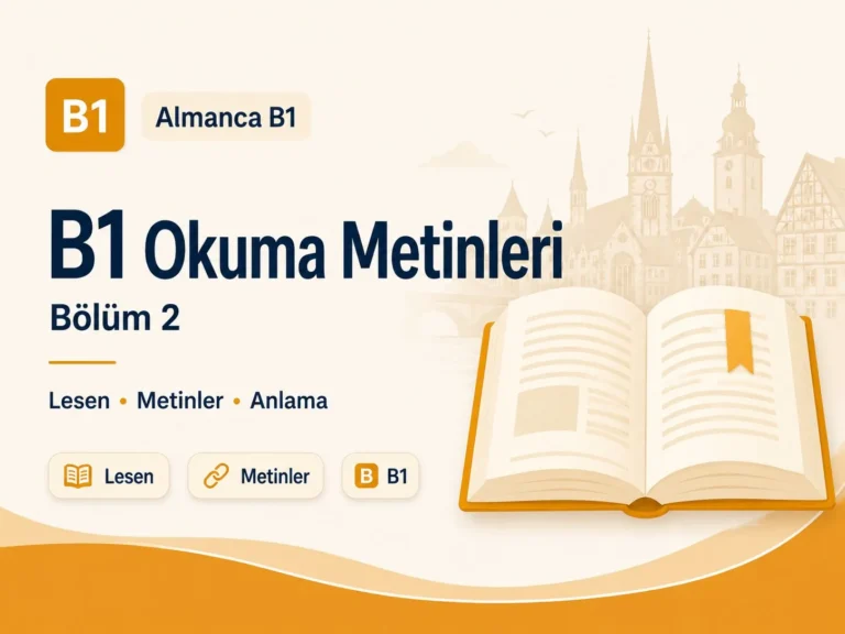 B1 Almanca okuma metinleri — Bölüm 2 / Lesen (B1)