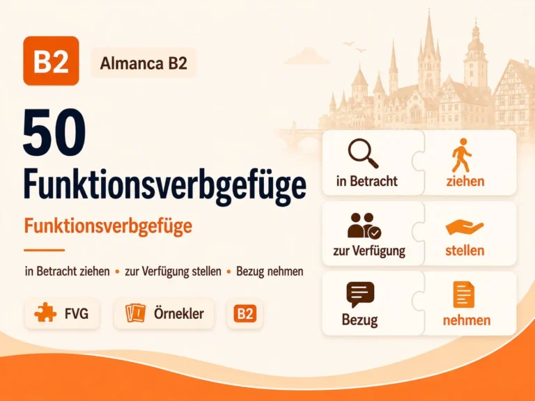 50 Funktionsverbgefüge — in Betracht ziehen, zur Verfügung stellen, Bezug nehmen (B2)