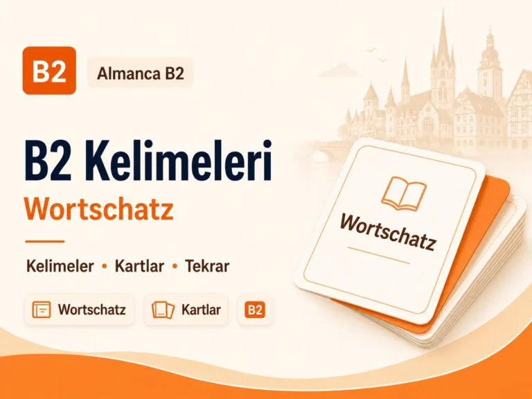B2 Almanca kelimeleri / Wortschatz (B2)
