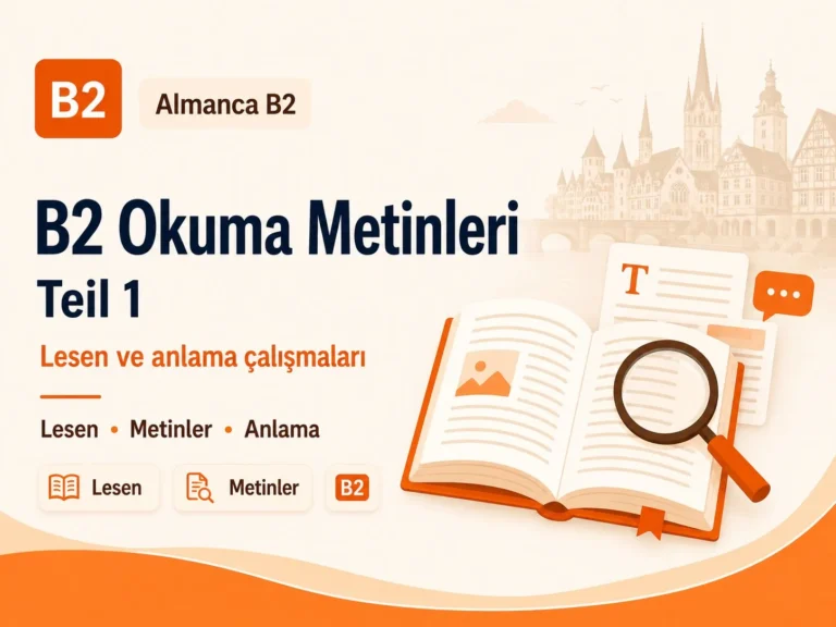 B2 Almanca okuma metinleri — Teil 1 / Lesen (B2)