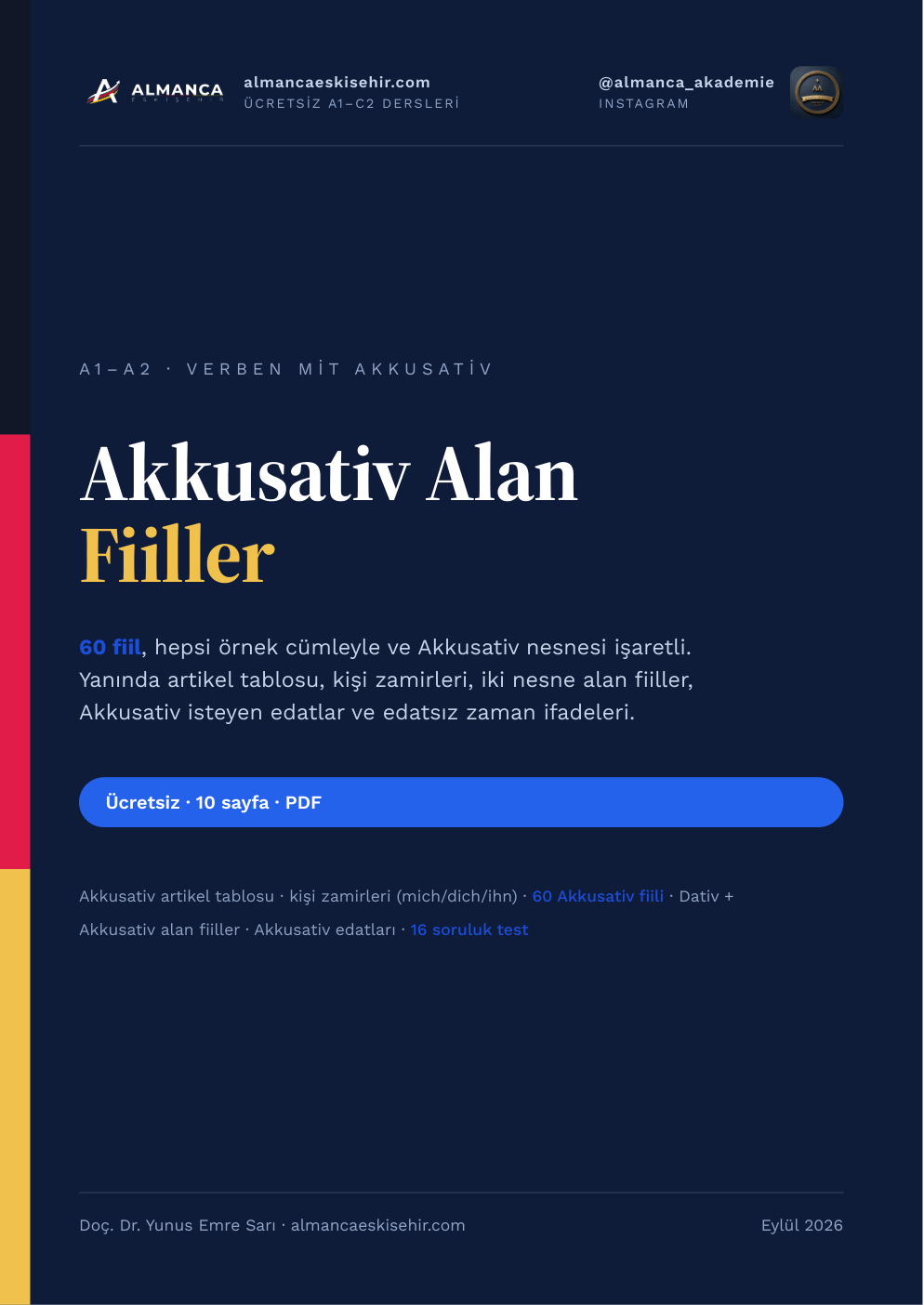 Akkusativ Alan Fiiller Listesi (PDF) kapağı