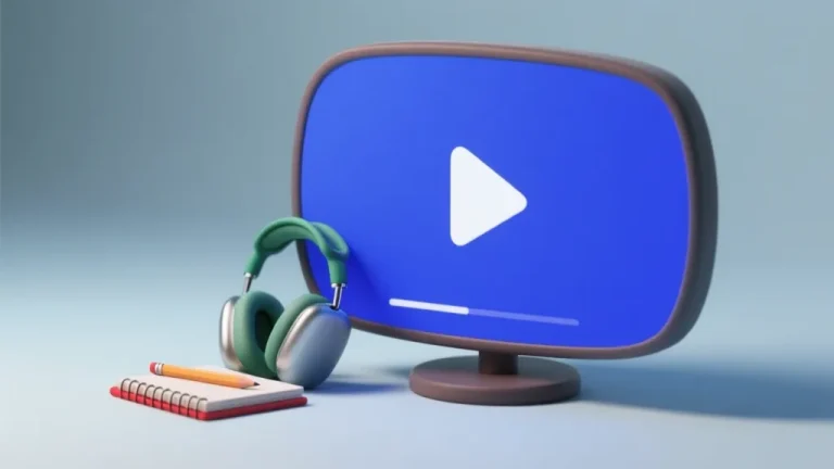 Sınav videoları: oynatma ekranı, kulaklık ve not defteri