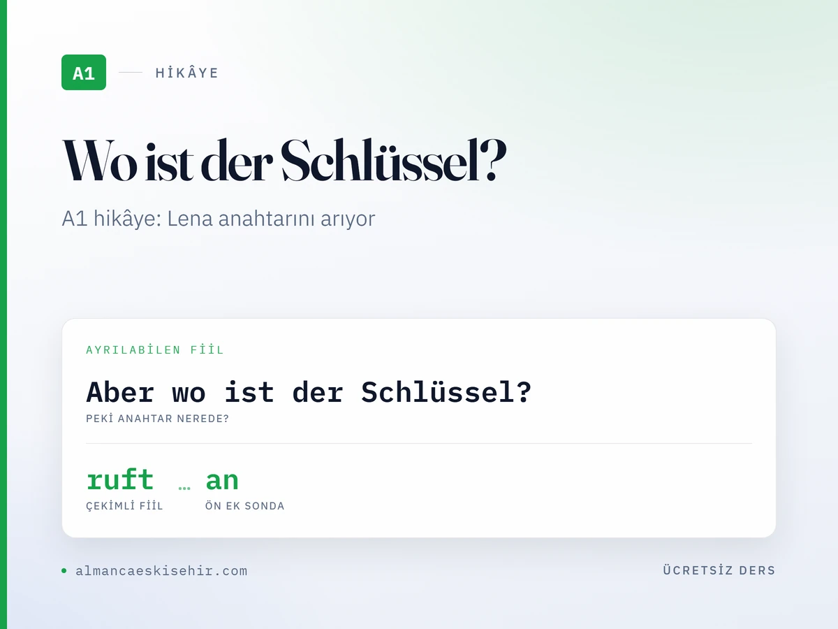 Wo ist der Schlüssel? kapak görseli