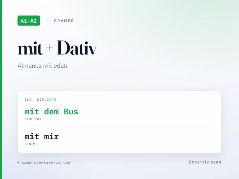 Almanca mit edatı kapak görseli: mit dem Bus · mit mir
