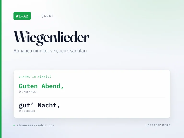 Almanca ninniler kapak görseli: Guten Abend, gut’ Nacht