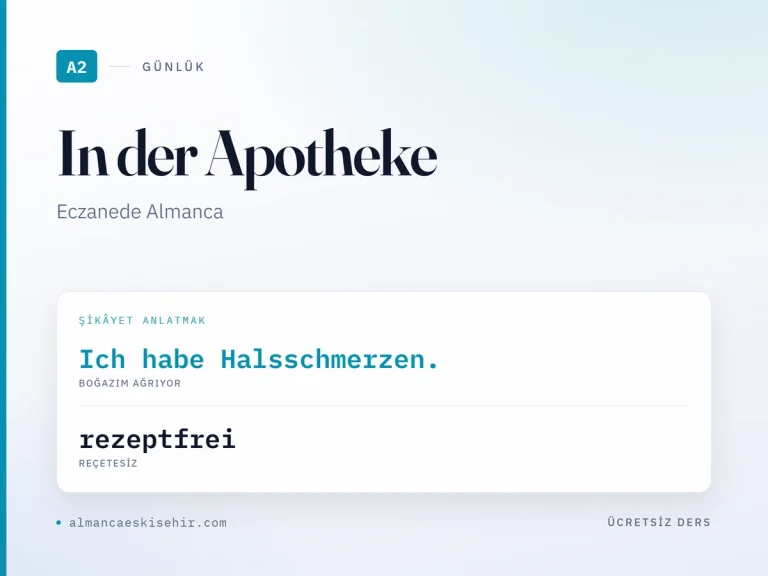 Eczanede Almanca kapak görseli: Ich habe Halsschmerzen. · rezeptfrei